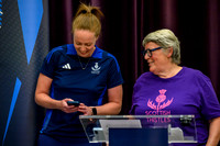 Scottish Thistles netball dress presentation