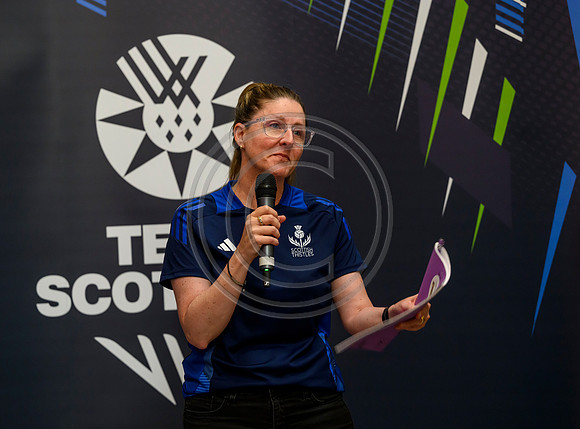 Scottish Thistles netball dress presentation