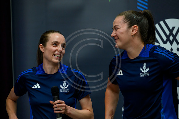 Scottish Thistles netball dress presentation
