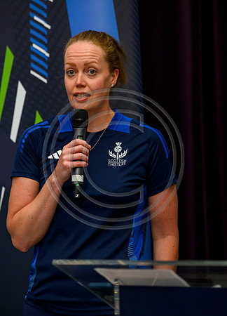 Scottish Thistles netball dress presentation
