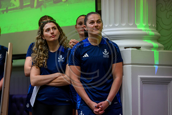 Scottish Thistles netball dress presentation