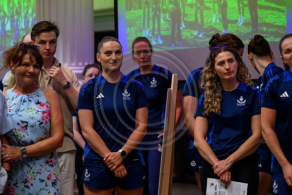 Scottish Thistles netball dress presentation