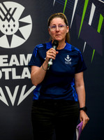 Scottish Thistles netball dress presentation