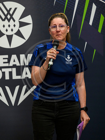 Scottish Thistles netball dress presentation