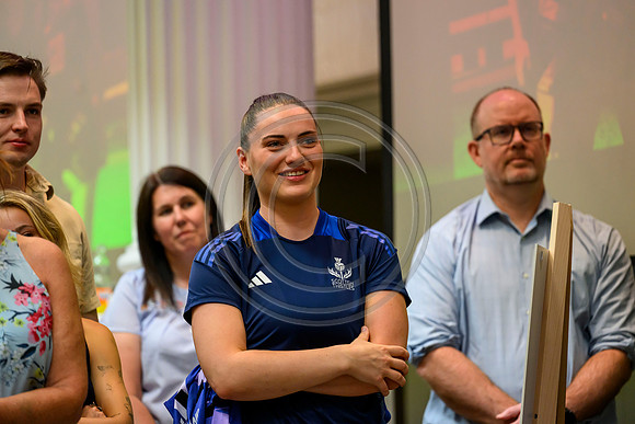 Scottish Thistles netball dress presentation