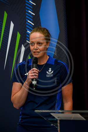 Scottish Thistles netball dress presentation