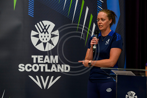 Scottish Thistles netball dress presentation
