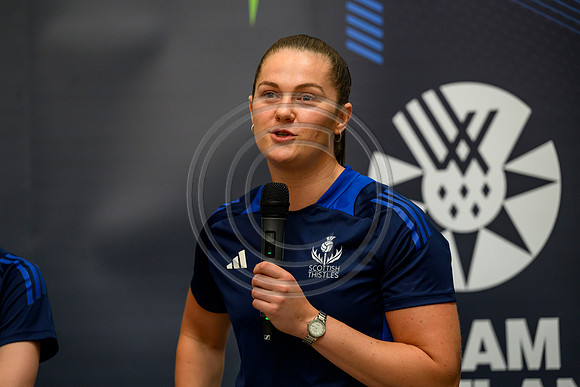 Scottish Thistles netball dress presentation