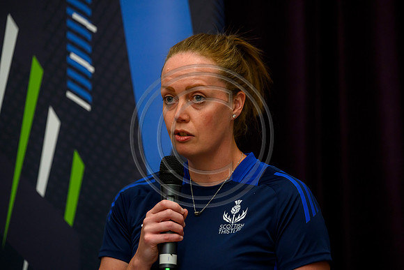 Scottish Thistles netball dress presentation