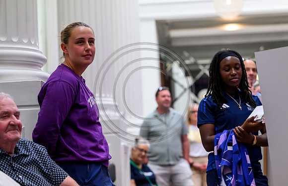 Scottish Thistles netball dress presentation
