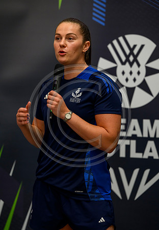 Scottish Thistles netball dress presentation