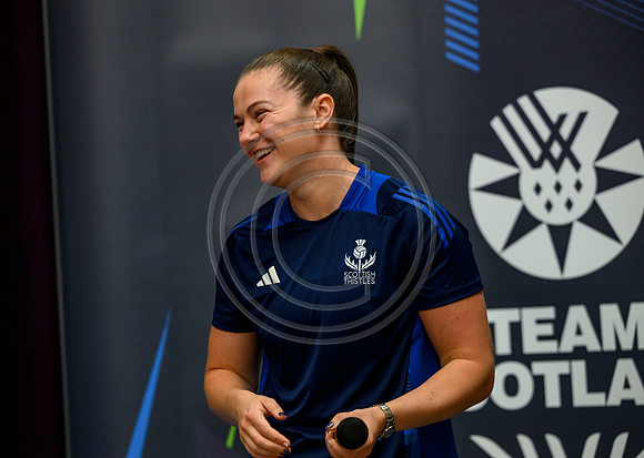 Scottish Thistles netball dress presentation