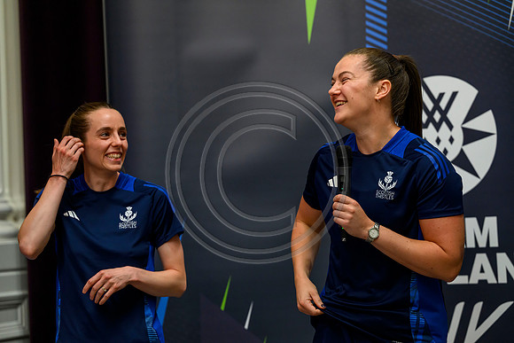 Scottish Thistles netball dress presentation