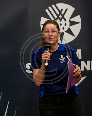 Scottish Thistles netball dress presentation