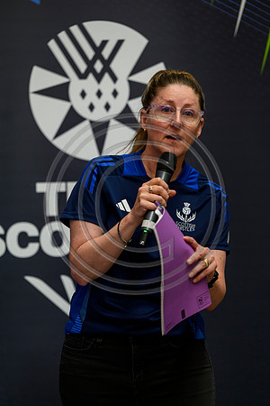 Scottish Thistles netball dress presentation