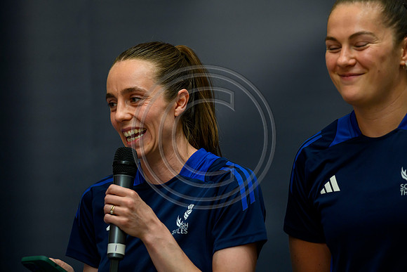 Scottish Thistles netball dress presentation