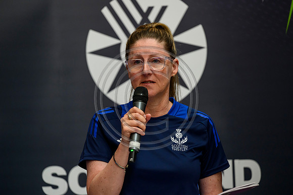 Scottish Thistles netball dress presentation