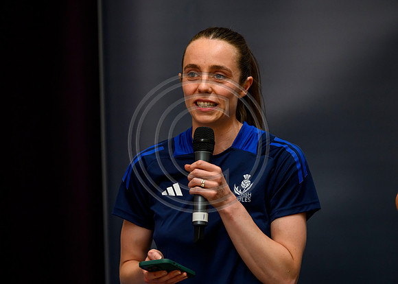 Scottish Thistles netball dress presentation