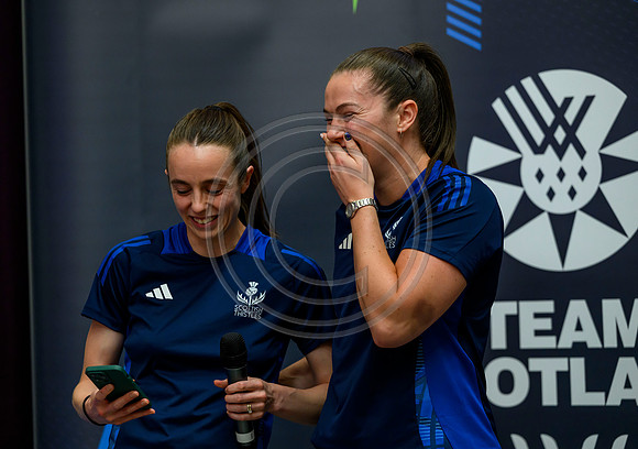 Scottish Thistles netball dress presentation