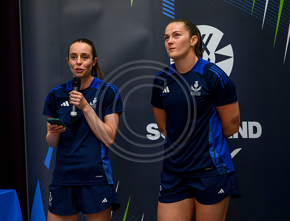 Scottish Thistles netball dress presentation