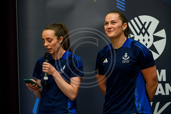 Scottish Thistles netball dress presentation