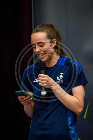 Scottish Thistles netball dress presentation