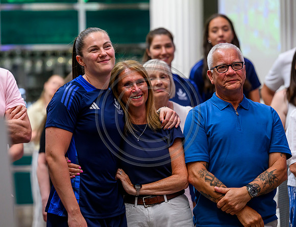 Scottish Thistles netball dress presentation