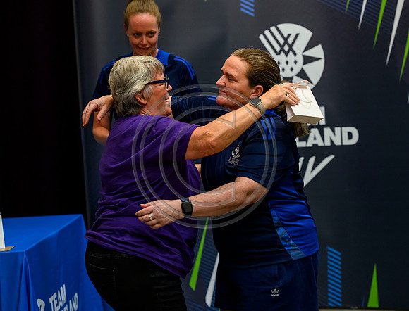 Scottish Thistles netball dress presentation