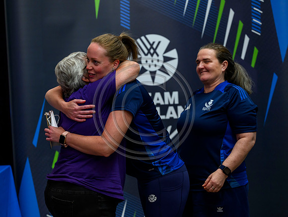 Scottish Thistles netball dress presentation