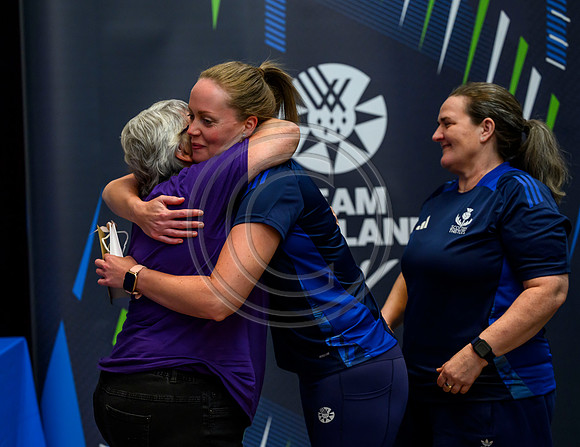 Scottish Thistles netball dress presentation