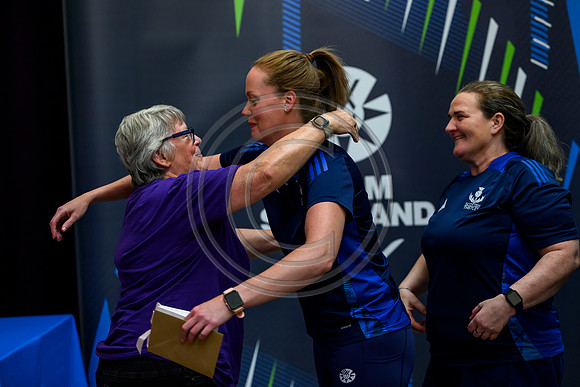 Scottish Thistles netball dress presentation