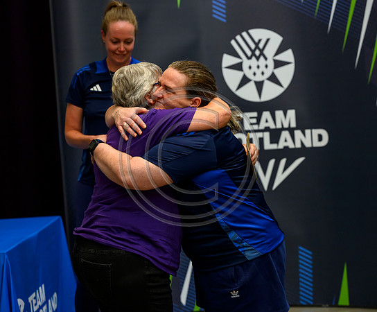 Scottish Thistles netball dress presentation