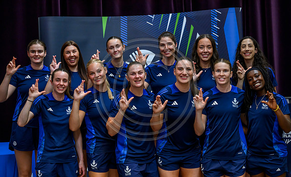 Scottish Thistles netball dress presentation