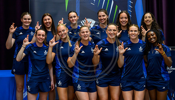 Scottish Thistles netball dress presentation
