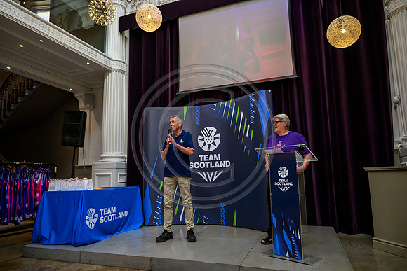 Scottish Thistles netball dress presentation