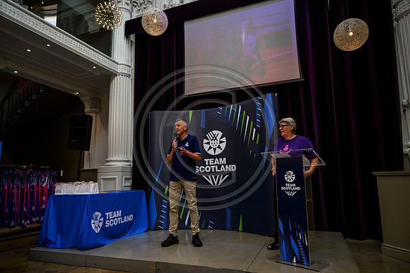 Scottish Thistles netball dress presentation