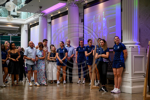 Scottish Thistles netball dress presentation