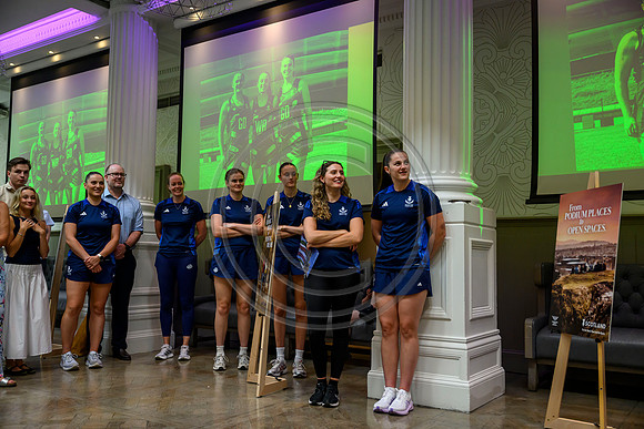 Scottish Thistles netball dress presentation