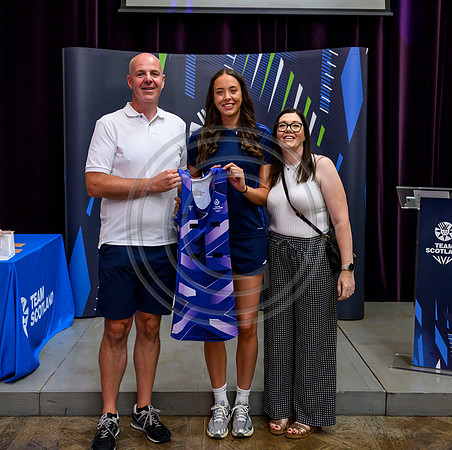 Scottish Thistles netball dress presentation