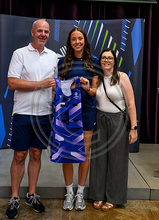 Scottish Thistles netball dress presentation