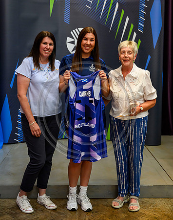 Scottish Thistles netball dress presentation