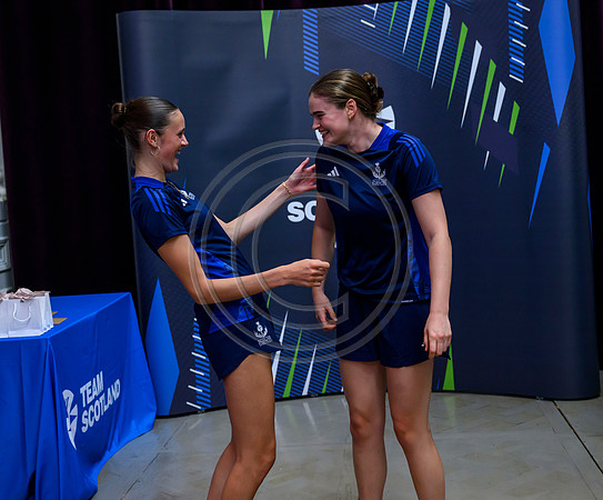 Scottish Thistles netball dress presentation