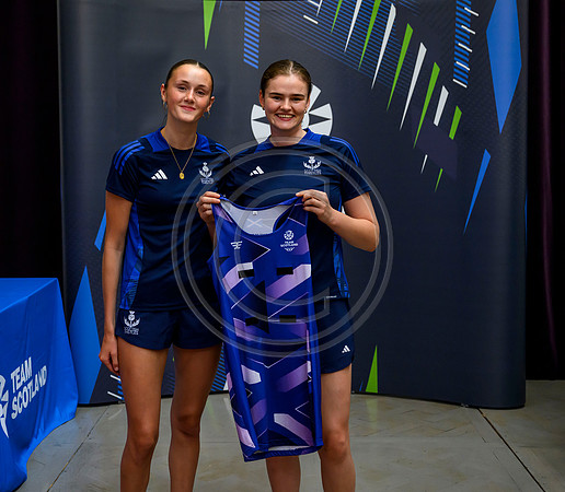 Scottish Thistles netball dress presentation