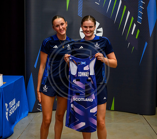 Scottish Thistles netball dress presentation
