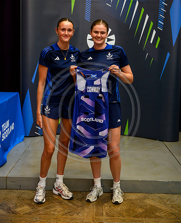 Scottish Thistles netball dress presentation