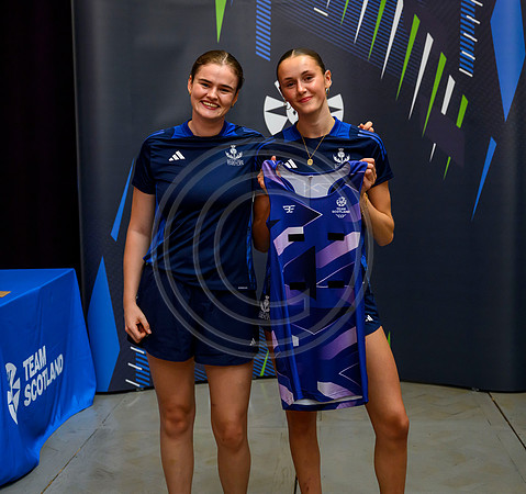 Scottish Thistles netball dress presentation