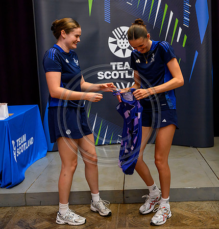 Scottish Thistles netball dress presentation