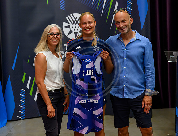 Scottish Thistles netball dress presentation