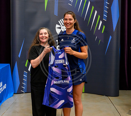 Scottish Thistles netball dress presentation