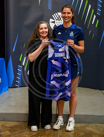 Scottish Thistles netball dress presentation